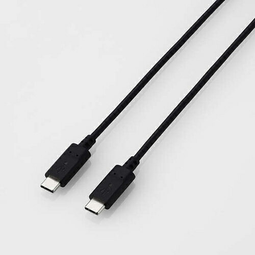 乐天商城 - エレコム(ELECOM) MPA-CCTW10BK ブラック USB2.0ケーブル USB Type-C - USB Type-C/60W対応/2本セット