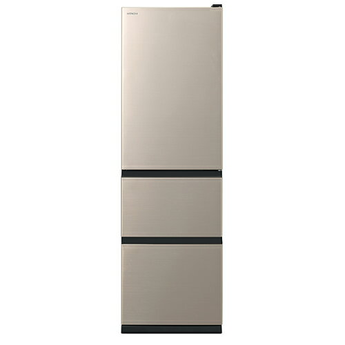 【標準設置料金込】日立 HITACHI R-V32XL N ライトゴールド まんなか野菜 3ドア 冷蔵庫 左開き 315L 幅540mm RV32XLN