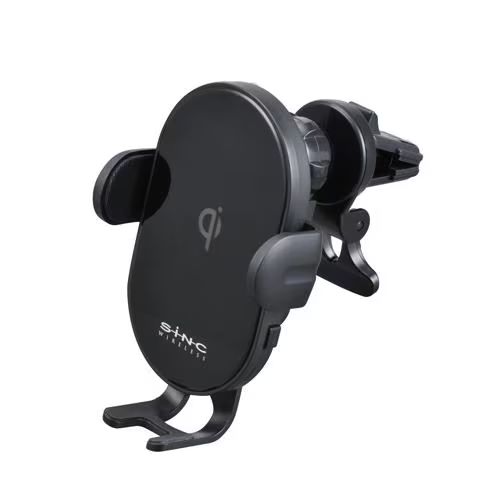 セイワ D598 ブラック オートワイヤレスQiスマホホルダーAC D598