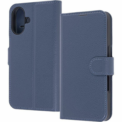 Accessories - ray-out(レイ・アウト) iPhone17用 手帳型レザーケース シンプル マグネット / ダークネイビー RT-P52ELC1/DN