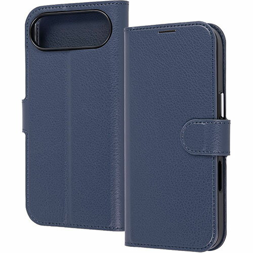 ray-out(レイ・アウト) iPhone17 Air用 手帳型レザーケース シンプル マグネット / ダークネイビー RT-P54ELC1/DN