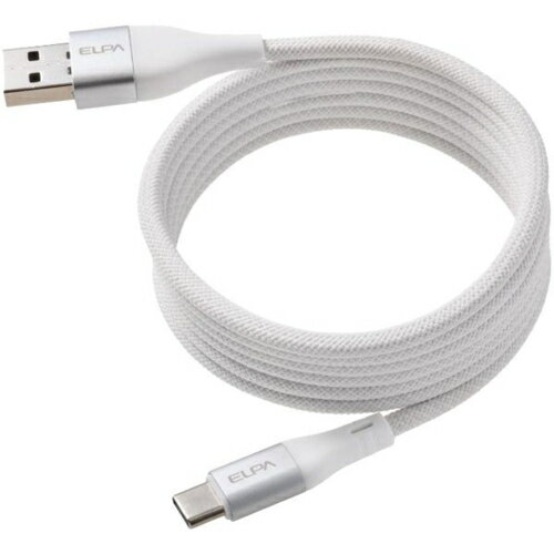 �����(ELPA) MCA-ACC1560WH �ۥ磻�� �饦��ɥޥ��ͥå�USB�����֥� �ޥ��ԥ� Type-A�Ѵ������ץ����� USB CtoC PD60W 1.5m