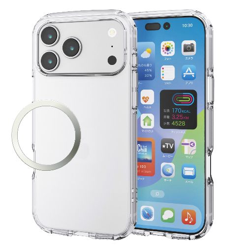 樂天商城 - エレコム(ELECOM) PM-A25DTSLUC3CR クリア iPhone17 Pro Max ケース ソフト 衝撃吸収 軽量 薄型 磁気吸着対応メタルステッカー付 高透明