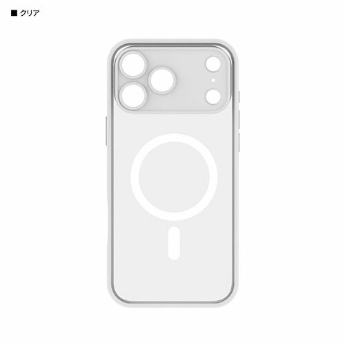 グルマンディーズ(gourmandis) IFT-192CL クリア IIIIfit プランプフレーム iPhone17 Pro Max MagSafe 対応 ケース