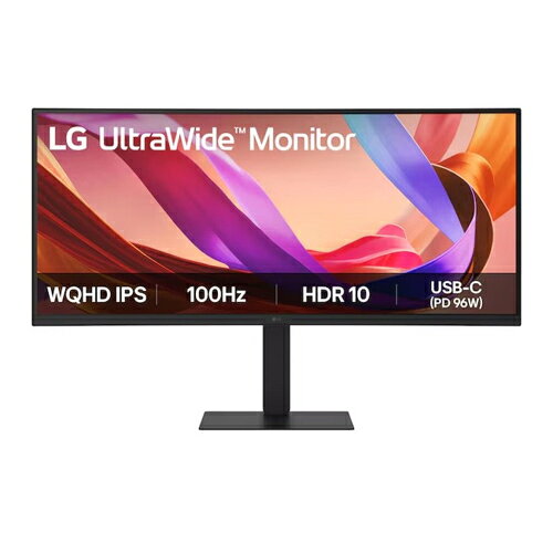 【長期保証付】LGエレクトロニクス(LG) 34U650A-B.AJL 34型 WQHD (3440x1440) 3800R曲面型 IPS Monitor ウルトラワイド ディスプレイ