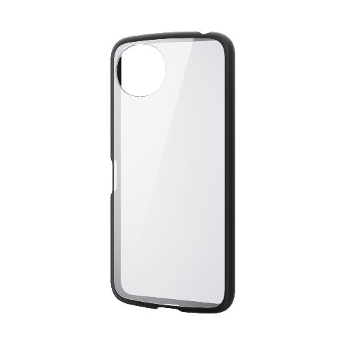エレコム(ELECOM) PM-S251TSLFCBK ブラック AQUOS wish5 SH-52F ケース ハイブリッド 衝撃吸収 軽量 薄型 カメラレンズ保護設計 ストラップホール付