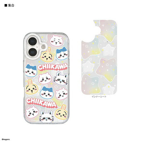 グルマンディーズ(gourmandis) CK-100A 集合 ちいかわ Camera Frame iPhone17 対応 ケース