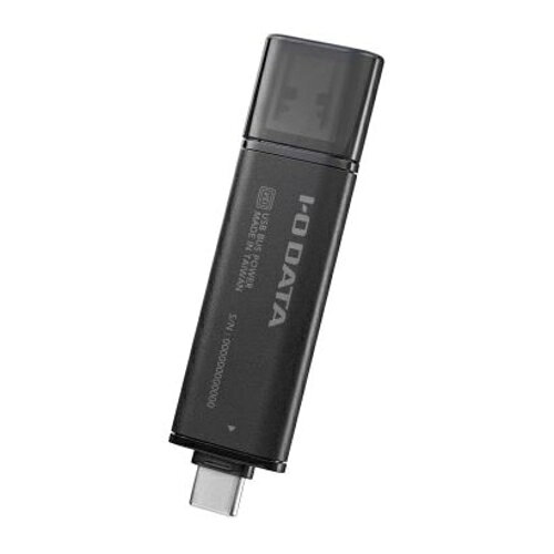 ECカレントのIODATA(アイ・オー・データ) SSPQ-USC2 USB 10Gbps（USB 3.2 Gen2）USB-A＆USB-C対応 スティックSSD 2TB キャップ付き｜アングル2