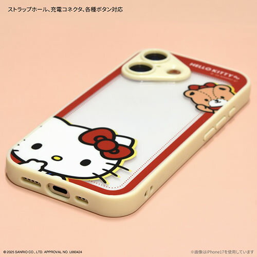 グルマンディーズ(gourmandis) SANG-582KT ハローキティ サンリオキャラクターズ IIIIfit プランプフレーム iPhone17 Pro Max 対応 ケース