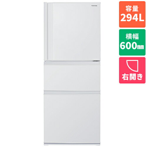 ��ɸ����������������(TOSHIBA) GR-Y29SC-WU �ޥåȥۥ磻�� VEGETA SC���꡼�� 3�ɥ���¢�� ������ 294L ��600mm