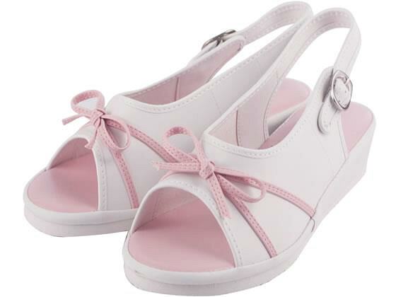 その他 リボンサンダル ピンク L