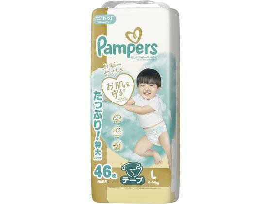 P＆G パンパース はじめての肌いち テープ ウルトラジャンボ L46枚