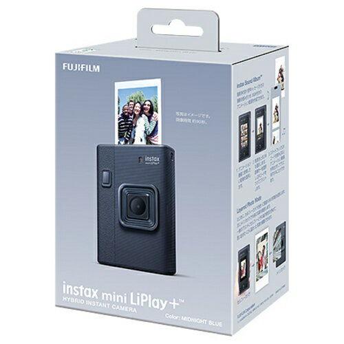 【長期保証付】富士フイルム(FUJIFILM) チェキ instax mini LiPlay＋ MIDNIGHT BLU...
