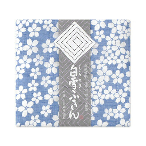 白雪ふきん(shirayuki) 白雪友禅ふきん 桜 青