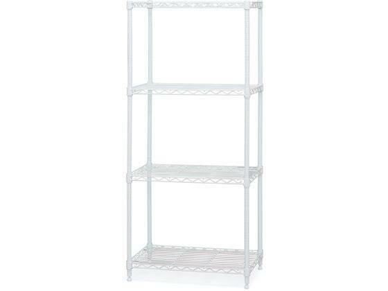 アイリスオーヤマ(Iris Ohyama) カラーメタルラック 4段 W550×H1230 ホワイト