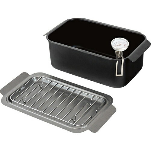 ↑↑↑正確な在庫状況は上記バナー「在庫状況を確認する」をクリックして頂き、必ずご確認ください。&nbsp;&nbsp;&nbsp;■容量＝約1．9l（深さ約7．9cm）、温度計・アミ付■ガスコンロ可、100・200V電磁調理器対応角型だから...