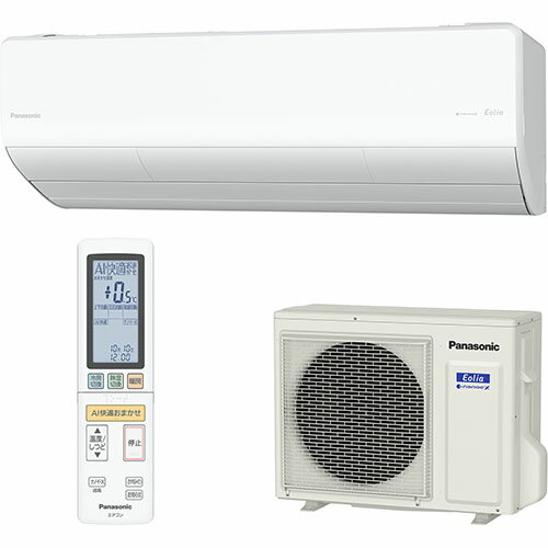 ��ɸ�๩������ۥѥʥ��˥å�(Panasonic) �������� 8���� 2.5kW �ѥʥ��˥å� Eolia �����ꥢ CS-X256D-W ���ꥹ����ۥ磻�� �Ÿ�100V