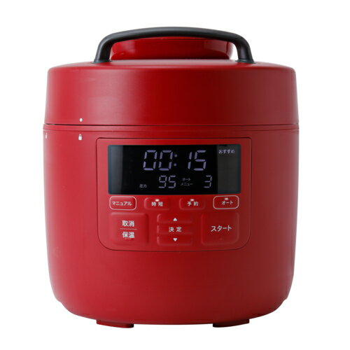 【長期保証付】シロカ(siroca) Siroca 電気圧力鍋 おうちシェフ PRO SP-2DS271-R レッド