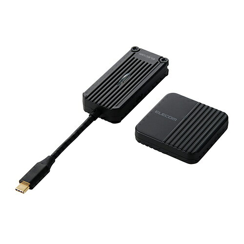 エレコム(ELECOM) DH-CW4K110BK ブラック USB Type-C ワイヤレスHDMI 送受信機セット 1080p/30m転送 無線化 アプリ不…