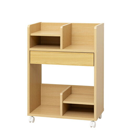 クロシオ 【組立式】12154 コンパクト ランドセル収納ワゴン ナチュラル