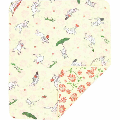 くろちく 両面ガーゼハンカチ 戯画と蔓花 タオル ギフト内祝い お返し 手土産 詰め合わせ セット ご挨..