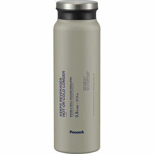 乐天商城 - ピーコック ステンレスボトルスクリューマグタイプ(800ml) ストーングレー[代引不可]
