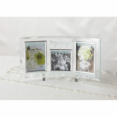 ジュエリーチャーム ガラスフォトフレーム 3窓 タオル ギフト内祝い お返し 手土産 詰め合わせ セット ..