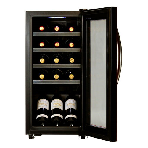 【設置＋リサイクル】デバイスタイル(deviceSTYLE) CGC-15S-R レッド ワインセラー 15本収納