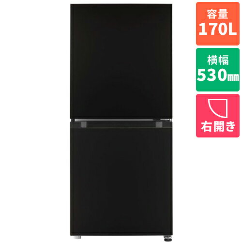 商品の在庫状況は下表の「商品のみ」のページへ移動してご確認ください。ご注文確認後、当店より「家電リサイクル情報入力ページのご案内」メールを送信いたします。メール記載のURLより、引き取りを希望されるリサイクル対象商品の情報入力をお願いします。※発送手配は、リサイクル対象商品の情報入力後となります。設置作業・家電リサイクル回収の同時申し込みとなります。家電リサイクル回収にかかる基本料金は商品価格に含まれておりますが、メーカー、容量等により追加料金が発生する場合がございます。家電リサイクル料金に関しましては下記の「家電リサイクル」バナーより必ず内容をご確認ください。※代金引換およびお届け時間帯指定がご利用頂けません。予めご了承下さい。※配送・設置のサービス対応エリアは限られております。一部地域、離島・山間部等、サービス対応エリア外への設置注文は承ることができません。長期保証のご希望や家電リサイクル回収をご希望されない場合は下記の表よりご希望の組み合わせページへ移動してご注文ください。 ■インバーター搭載の省エネタイプ■大容量冷凍室でまとめ買いも安心■耐熱トップテーブルで空きスペースを有効活用MRPX17NB冷蔵庫ドア数：2ドア冷蔵室ドア開閉タイプ：右開き冷凍室位置：下段定格内容積：170L(JIS C 9801:2015)冷蔵室内容積：102L(JIS C 9801:2015)冷凍室内容積：68L(JIS C 9801:2015)脱臭機能：-除菌機能：-ノンフロン：○特長　冷蔵室：　　ガラスシェルフ(全段)　　ワン・ツー棚　　スライドケース　　庫内LED照明　　タマゴトレイ(2つ)　　棚が外して洗える　　2Lペットボトル3本(ドアポケット可変式)　冷凍室：　　冷凍能力　　3段冷凍年間消費電力量：247kWh/年(JIS C 9801:2015)省エネ基準達成率：126%：目標年度　2021年メーカー保証：-年必要設置スペース：幅 540×高さ 1275×奥行 613mm寸法：幅 530×高さ 1225×奥行 603mm質量：約41kg付属品：余裕のある収納力で、まとめ買いも料理もラクラク