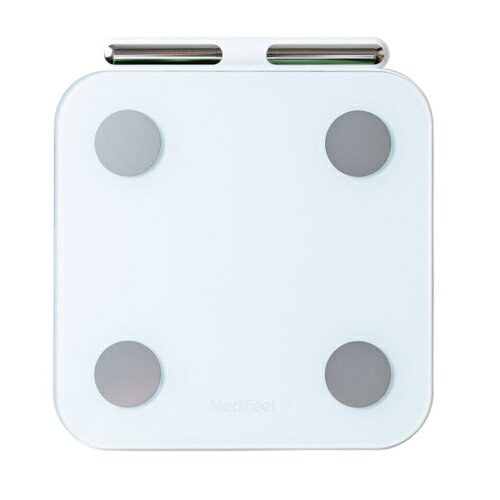 【長期保証付】プライムダイレクト(primedirect) Medifeel 体組成計 WH(ホワイト)56項目搭載 からだ全身スキャン スマホ連動 体重計 体脂肪/筋肉量/皮下脂肪率/タンパク質量