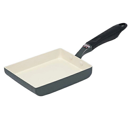 樂天商城 - ベストコ ND-3615 ダークグレー LIV PLUS 卵焼き器 13×18cm エッグパン セラミック IH ガス火対応 アリエッタセラミック