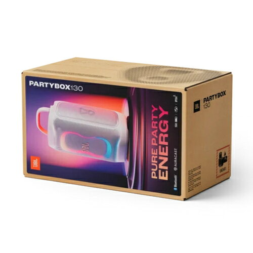 JBL(ジェイ ビー エル) JBL PartyBox 130 WH ホワイト Bluetoothスピーカー 最大20...