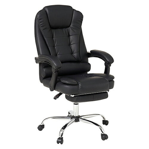 萩原 LRC-4624-BK ブラック リクライニングチェア LRC4624BK[代引不可]
