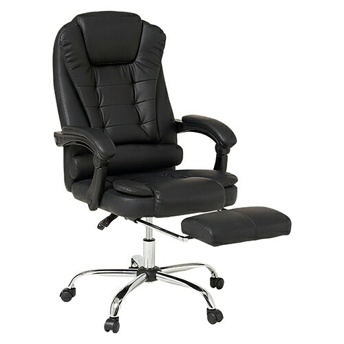 萩原 LRC-4624-BK ブラック リクライニングチェア LRC4624BK[代引不可]
