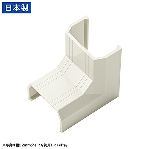 サンワサプライ CA-KK17MWR CA-KK17MW用ケーブルカバー 幅17mm 入角 ミルキーホワ...