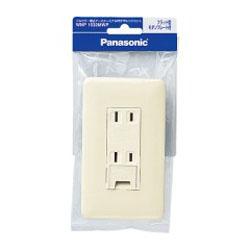 パナソニック Panasonic WNP1532MWP フルカラー埋込アースターミナル付ダブルコンセント WNP1532MWPのサムネイル