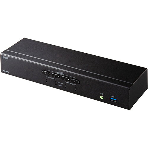 サンワサプライ SW-KVM4U3HD 4K対応HDMIパソコン自動切替器 4:1