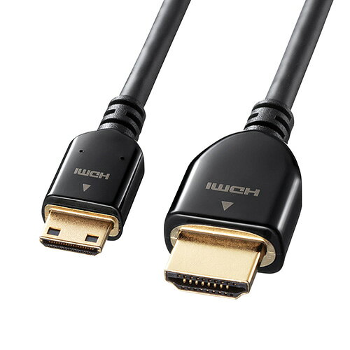 サンワサプライ KM-HD22-30K イーサネット対応ハイスピードHDMIミニケーブル 3m