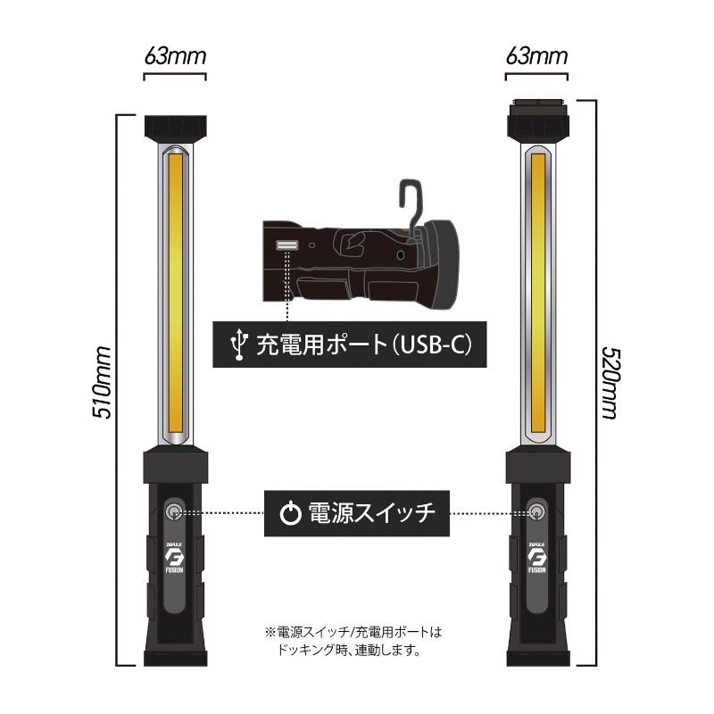 ZEFULS ゼフルス ZA-FS1000 ドッキングライト フュージョン 送料無料