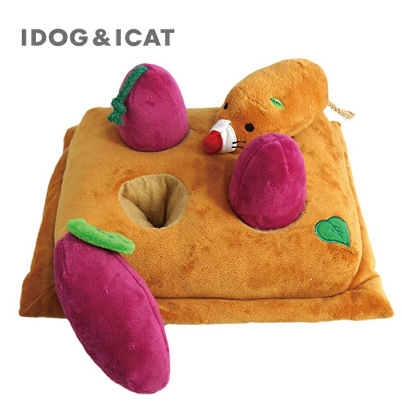 樂天商城 - 【 ペット 犬 おもちゃ 】 iDog 知育おもちゃ 芋掘り もぐら さつまいも アイドッグ 【 ぬいぐるみ 布製 】