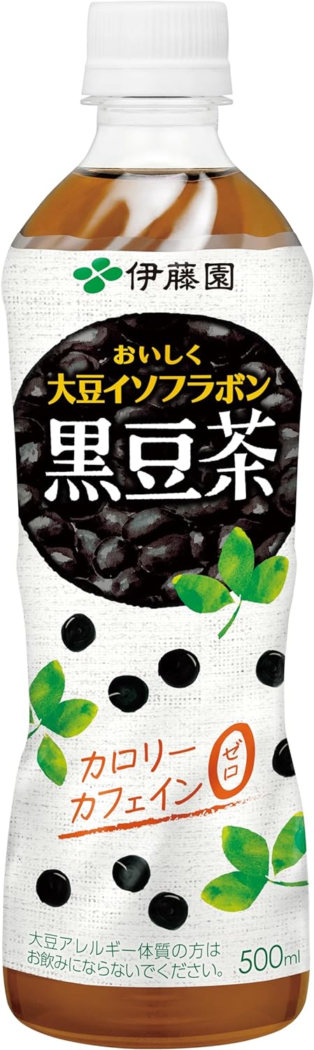 伊藤園 黒豆茶 おいしく大豆イソフラボン 500ml×24本