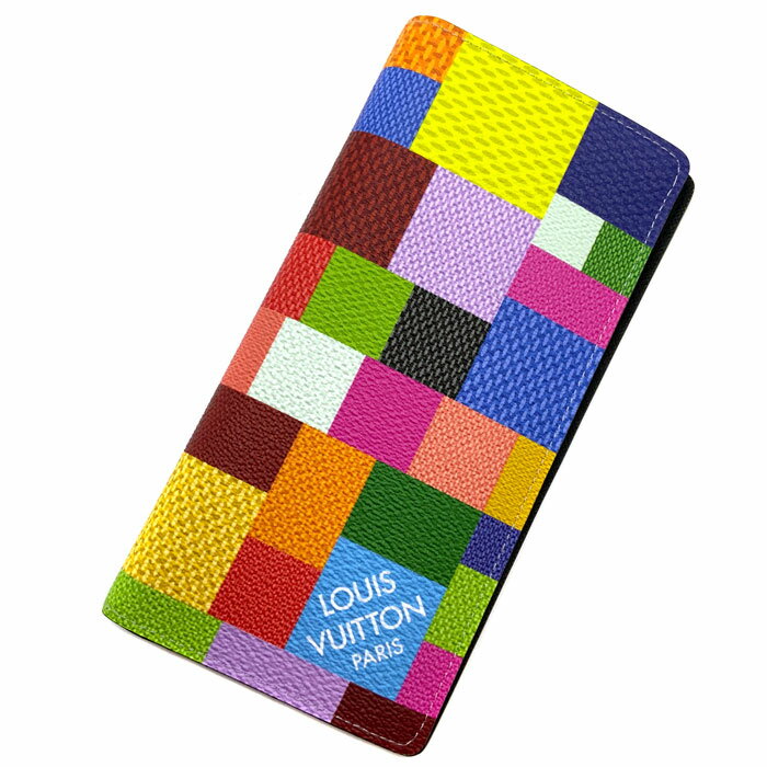 【USED-A】LOUIS VUITTON（ルイ・ヴィトン）N60457 ポルトフォイユ・ブラザNM マルチカラー ダミエグラフィット3D 2つ折り長財布 小銭入れあり カラフル カード入れ多【USED-A】のサムネイル