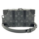 【中古】LOUIS VUITTON(ルイ・ヴィトン)M69838 ソフトトランクウォレット モノグラムエクリプス ショルダーバッグ 斜め掛け ブラック金具 黒 ...