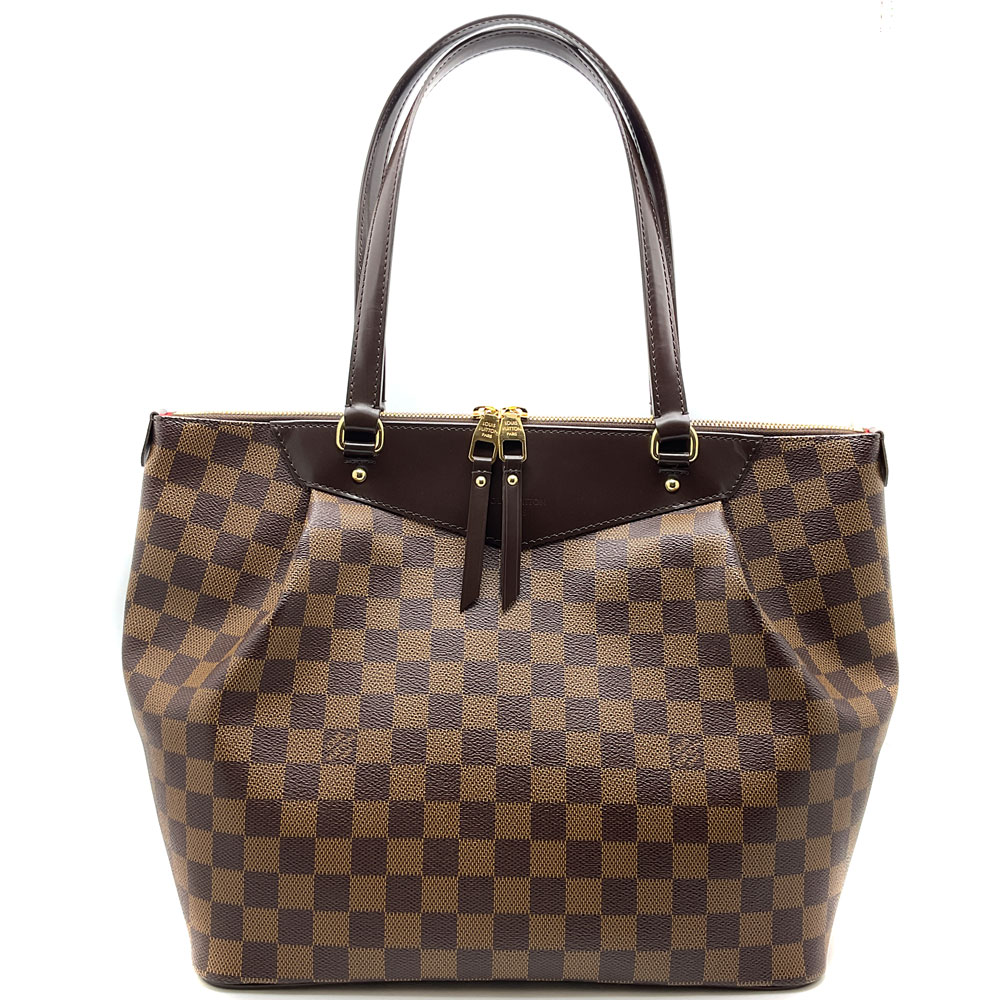 【中古】LOUIS VUITTON（ルイ ヴィトン）N41103 ウェストミンスターGM ダミエ エベヌ ショルダーバッグ ゴールド金具 ブラウン レディース ファスナー開閉【USED-A】