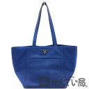 PRADA（プラダ）BR5092 VIT.DAINO ブルー レディース ハンドバッグ 【USED-A】