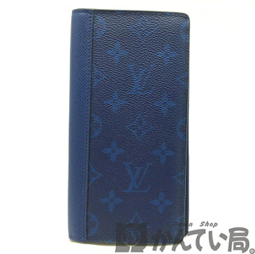 【中古】 LOUIS VUITTON (ルイヴィトン) M30297 ポルトフォイユ・ブラザ タイガラマ モノグラム 二つ折り 長財布 札入れ 小銭入れ ブルー コバルト シルバー金具 キャンバスレザー メンズ 【USED-A】