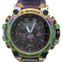 【中古】 CASIO (カシオ) G-SHOCK ジーショック MTG-B3000PRB-1AJR MT-G オーロラオーバル タフソーラー ソーラー充電式 腕時計 Bluetooth搭載 電波 スマートフォンリンク Gショック パープル ブラック 黒 レインボー MT-Gシリーズ メンズ 【USED-A】