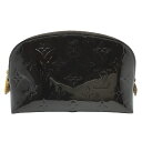 【中古】 LOUIS VUITTON (ルイヴィトン) M91495 ポシェット コスメティック モノグラム ヴェルニ メイクポーチ パープル ブラウン アマラント ゴールド金具 エナメル パテントレザー ポーチ 小物入れ 旅行 【USED-B】