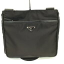 【中古】PRADA (プラダ) VA0269 ナイロンショルダーバッグ ブラック 黒【USED-A】