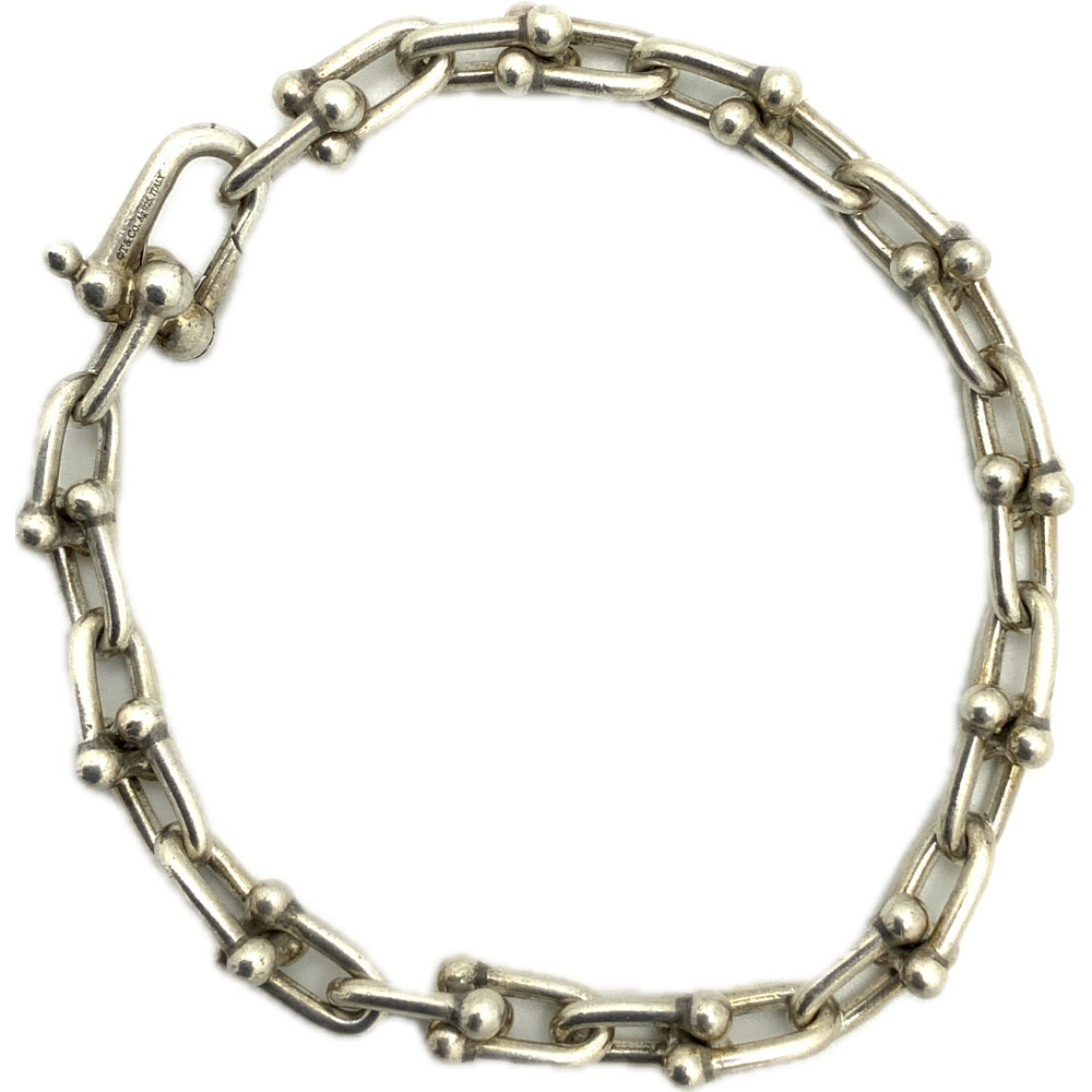 【中古】Tiffany&Co.(ティファニー)　ハードウェア　マイクロリンク　HardWear　シルバー　ブレスレット　SV925　メンズ　レディース【USED-AB】のサムネイル